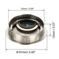 thumbnail image 2 of Uxcell 2-1/8" Cable Hole Cover Desk Grommet for Wire Organizer Zinc Alloy Silver Tone 1Pc, 2 of 3