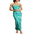 thumbnail image 4 of Ladies Long Dress Off Shoulder Cutout Back Floral Print Evening Dress, 4 of 7