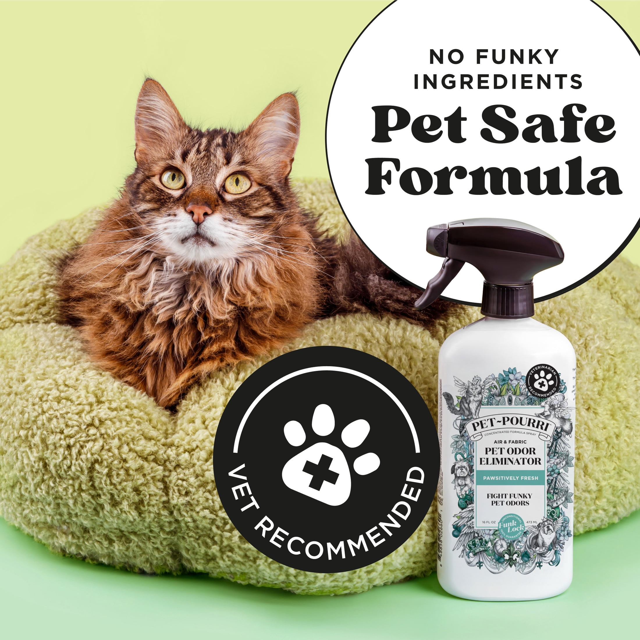 (3 pack) Pet~Pourri Pawsitively Fresh Pet & Home Deodorizer Spray, Jasmine + Fresh Air + Pear, 16oz