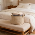 thumbnail image 5 of Partheme Small Storage Baskets for Organizing , Organizer Baskets for Shelves , Small Woven Basket for Storage , Cute Basket for Gifts Empty, M, 5 of 6