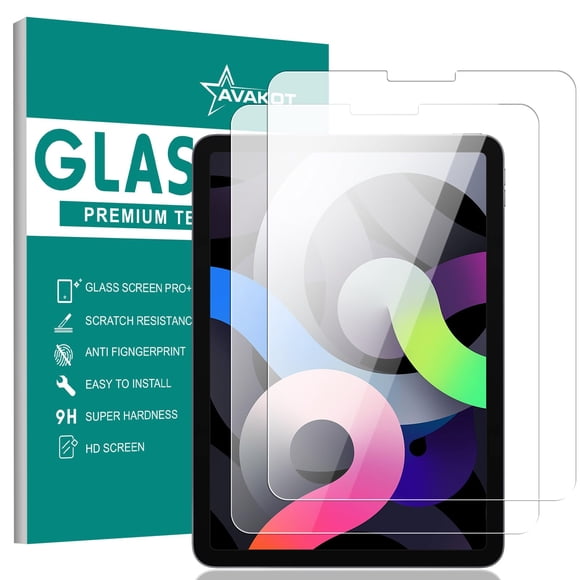 Paquete de 2 películas de vidrio templado avakot para iPad Air de quinta generación | Protector de p