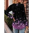 thumbnail image 2 of KISSMODA Women's Long Sleeve Comfy V-Neck Blouse & Tunic Tops, S-2XL, 2 of 4