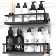 thumbnail image 1 of Organizador de baño adhesivo Shower Caddy YASONIC, paquete de 2 unidades, negro, 1 of 8