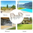 thumbnail image 6 of Gymax 3PCS Rattan Patio Conversation Set Bistro Chat Set w/ Beige Cushions, 6 of 10