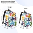 thumbnail image 4 of Balery Colorful Butterflies Vintage Canvas Backpack for Men and Women - Large Capacity, Durable Travel Laptop Bag for School, Work, Hiking, and Outdoor Activities, 4 of 7