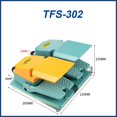 thumbnail image 1 of Antislip Industrial Foot Operated Pedal Switch Footswitch Tool Momentary Tfs-302 Double Pedal, 1 of 6