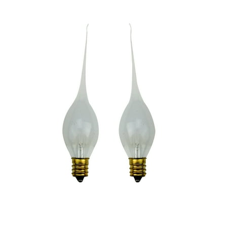 - Pack of 2 Clear Glow Silicone Candle Lamp Replacement Light Bulbs 3 Volt