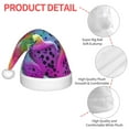 thumbnail image 4 of Honeii Colorful Glitter Dagon Fruit Print Hat Santa Claus Hat For Xmas Party, Christmas Caps For Boys Girls Child,Christmas Beanie, 4 of 6