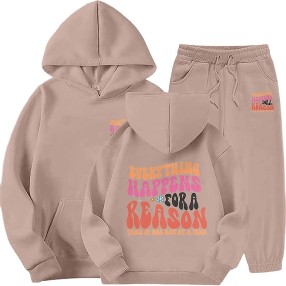 Jamsmile Toddler Girls Outfits Sets Autumn Graphic Print Hoodies And Sweatpants Warm 2 Pieces Children Little Girls Tracksuits