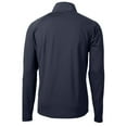 thumbnail image 3 of Men's Cutter & Buck  Navy Toledo Mud Hens Adapt Eco Knit Hybrid Recycled Quarter-Zip Top, 3 of 3