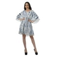 thumbnail image 2 of Moomaya Robes d'Été en Georgette Imprimée Femmes Plage Hawaïennes Mini Robes Femmes, 2 of 6