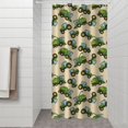 thumbnail image 2 of Cartoon Tractors Harvesters Beige Pattern Shower Curtain 36"x72" ,Bathroom Decorative Shower Curtains Set with 12 Hooks,Modern Waterproof Washable Shower Curtain, 2 of 6