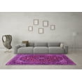 thumbnail image 3 of Ahgly Company Indoor Rectangle Medallion Purple Traditional Area Rugs, 6' x 9', 3 of 4