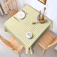 thumbnail image 2 of Christmas Square Tablecloth 60x60 Inch – Waterproof Polyester Printed Table Cover, Wrinkle Resistant & Washable for Kitchen Dining Picnic Party Decor, Single-v4-13, White, 2 of 6