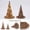 Brown, variant on QLUEWX 2-Pack Halloween Glowing Handwoven Witch Hats, 11.8" Rattan Woven Wizard Hat with Fairy Lights & Remote Control, Boho Rustic Halloween Decor for Home Indoor Outdoor Tabletop Mantle Party