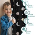 thumbnail image 3 of Blackout Kids Curtains,Black Planet Moon Pattern Childrens Insulated Curtains Set Of 2,Bedroom Essentials,Toddler Room Decor 52x84in(132x213cm), 3 of 5