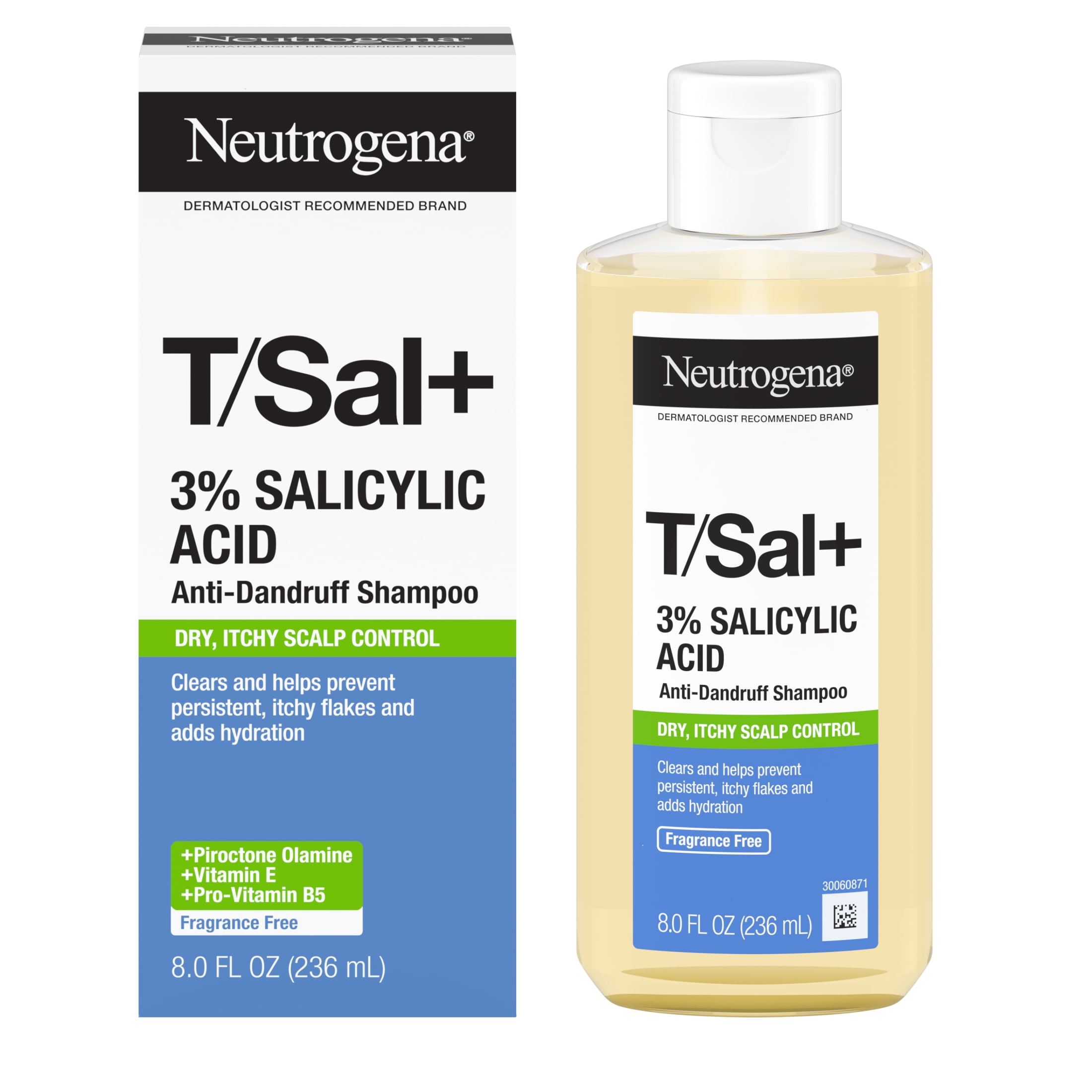 Neutrogena T/Sal+ 3% Salicylic Acid Anti-Dandruff Shampoo, 8 fl