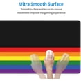thumbnail image 5 of LGBT Gay Pride Rainbow Gaming Mouse Pad Pride Large Mouse Pad (31.5x11.8 Inch) Non-Slip Rubber Base Large Desk Mat Desk Protector for Home Office Gaming Work, 5 of 5