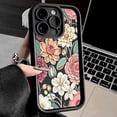 thumbnail image 3 of Funda de teléfono anticaída con diseño floral de verano engrosada para iPhone 14, 15, 11, 12, 13, 16 Pro Max, 7 Plus, XS, XR, carcasa trasera de silicona sólida, 3 of 5