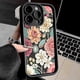 thumbnail image 3 of Funda de teléfono anticaída con diseño floral de verano engrosada para iPhone 14, 15, 11, 12, 13, 16 Pro Max, 7 Plus, XS, XR, carcasa trasera de silicona sólida, 3 of 5
