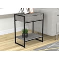 thumbnail image 1 of Safdie & Co. End Table/Night Table/Accent Table-Grey Cement/Black Metal, 1 of 2