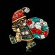 thumbnail image 3 of Yuarrent Decorado Árbol de Navidad Botas de Papá Noel Muñeco de nieve Campana Broche Bufanda Collar Solapa Broche de Navidad Regalo de niña Kits de decoración para fiestas No.29 Yuarrent JR0793-29, 3 of 6