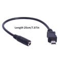 thumbnail image 5 of WINDLAND Mini USB 5Pin Male to 3.5x1.35mm Female Cable 20cm Length Black, 5 of 8