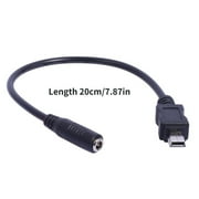 Yammee SB Charging Cable for Tablets, Phones, Cameras 3.5x1.35mm Female to Mini USB
