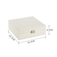 thumbnail image 4 of Tignapoo Elegant Black Leather Jewelry Organizer with Mirror - Double-Layered Crocodile Pattern Storage Box for Necklaces, Rings, and Earrings - Perfect for Home or Travel, 4 of 6