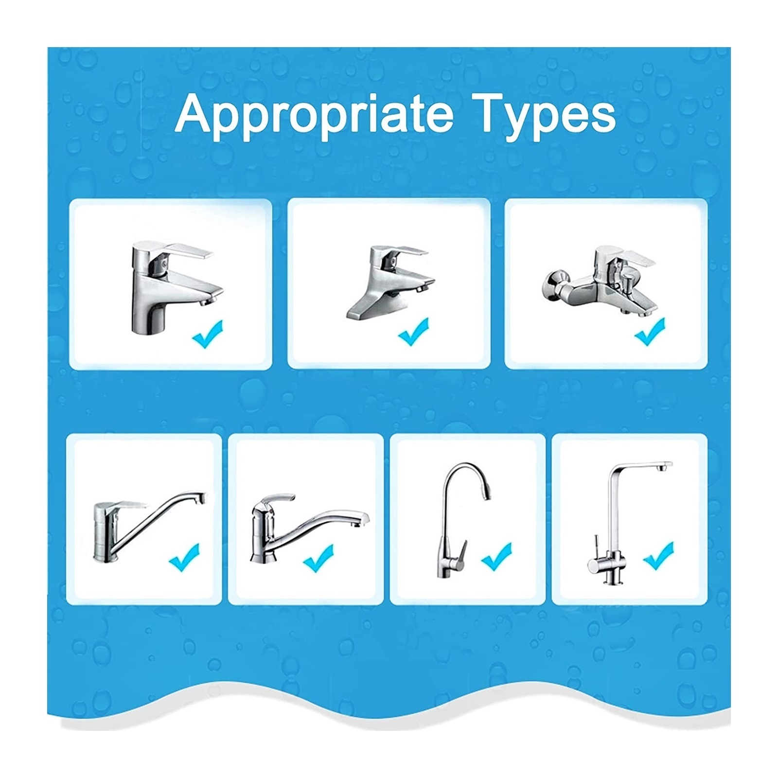24mm Faucet Aerator Replacement, Water Saver Spout Filter Kitchen Tap Aerators Kit Faucet Adapter For Kitchen Bathroom(6 Pieces) ,Water Saving
