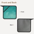 thumbnail image 2 of Rocae Teal Turquoise1 for Square Silicone Anti-scalding Mat Trivet Hot Pads for Kitchen Counter, Silicone Trivets for Hot Pots and Pans, 2 of 8