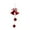 D, variant on Large Jingle Bell Christmas Decorations, Red Flocked Christmas Bells Ornaments Xmas Hanging Bells for Christmas Tree Holiday Party Wall Decor