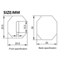 thumbnail image 3 of 4X Japanese Kitchen Knives Chef'S Knife Replacement Octagonal Wooden Handle, 3 of 4