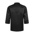 thumbnail image 2 of inhzoy Unisex Men's Chef Coat Kitchen Restaurant Work Uniform Cook Shirts Tops Black Long Sleeve L, 2 of 5