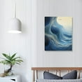 thumbnail image 3 of Nawypu  Blue Abstract Wall Art Set - Blue Spiral Wave Stroke Abstract Canvas Artwork for Living Room, Bedroom, Office Decor, 3 of 4