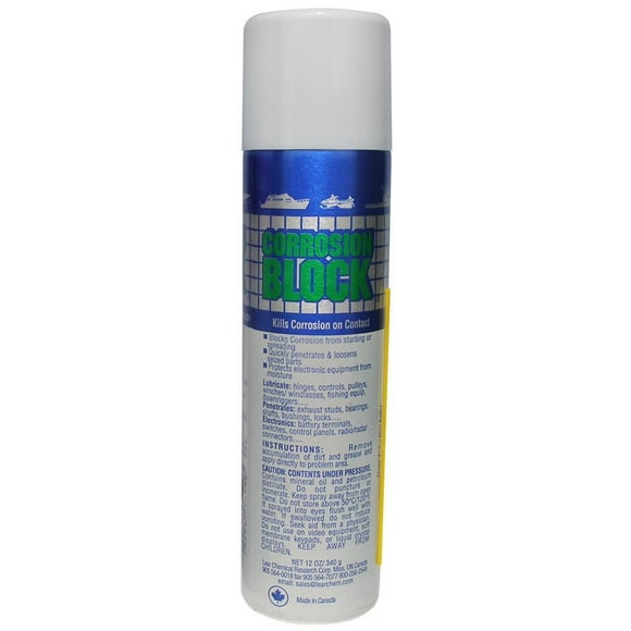 Corrosion Bloc 12oz Aérosol - Non-Hazmat, Non-Inflammable et Non-Toxique