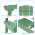 thumbnail image 5 of ACEGOSES 1 Pcs Faux Wood Adirondack Chair Weather Resistant for Patio Garden, Backyard, Porches and Indoors,Green, 5 of 7