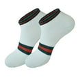 thumbnail image 6 of 3-12 Pairs Men's Sports Bar Striped Socks Ankle/Quarter Cotton Low Cut Size 9-13, 6 of 8