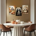 thumbnail image 4 of Hieng Fall Wall Art 3 Pieces Pumpkin and Crow Canvas Prints Farmhouse Truck Pictures Autumn Harvest Paintings for Thanksgiving Home Decor Unframed, 4 of 6