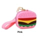 thumbnail image 4 of sweethay Llaveros Colgantes de simulación de silicona Hamburguesa Bolso de muñeca lindo Dibujos animados creativos Encantador Decorar a la moda Ropa, zapatos y accesorios Miscelánea Rosado 16 CM sweethay AP014210-01, 4 of 6