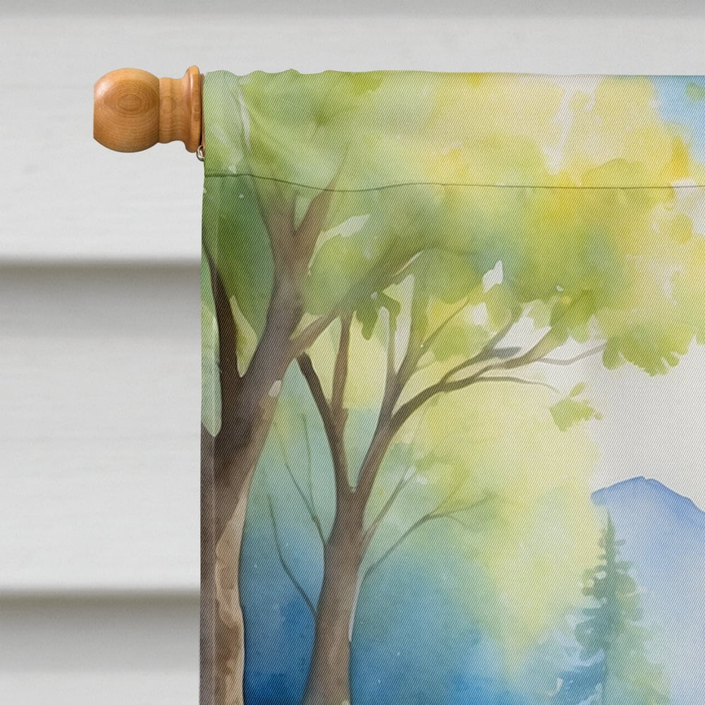 American Bulldog Spring Garden House Flag 28 in x 40 in