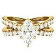 thumbnail image 6 of GIA Certified Marquise Cut Diamond Engagement Ring for Women X Cross Split Shank 1.75 CT TW 14K Gold (L-M,I1), 6 of 8