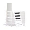 thumbnail image 1 of 5 Layers Clear Eyelash Storage Box Drawer Design Acrylic Eyelash Storage Box with Scale Plate for Women Transparent Color, 1 of 12