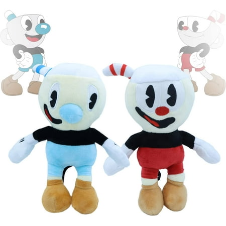 SHTUUYINGG 9.8 inch Cuphead and Mugman Plush, Adventure Mecup and ...