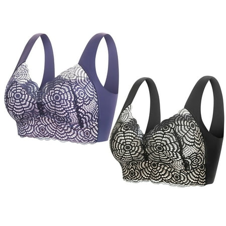 

QWERTYU Women s Constant Push Up Plunge Bra Bras Push-Up Bra Black 4X-Large