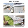thumbnail image 7 of 4th of July RV Awning Sun Shade Screen 9'X7' USA Starfish Mesh Sunscreen Shell Conch Wood Grain Awning Shade Screen with Zipper UV Blocker Completed Kits for RV Motorhome Camper Travel, 7 of 7