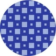 thumbnail image 1 of Ahgly Company Machine Washable Indoor Round Transitional Sky Blue Area Rugs, 7' Round, 1 of 7