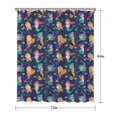 thumbnail image 5 of Dark Blue Mermaid Princess Pattern Shower Curtain 72"x84" ,Bathroom Decorative Shower Curtains Set with 12 Hooks,Modern Waterproof Washable Shower Curtain, 5 of 6