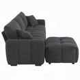 thumbnail image 3 of Modern 110" Modular Sectional Sofa in Boucle Fabric for Living Room, 3 of 18