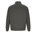 thumbnail image 4 of RYDCOT Mens Zip up Sweatshirt Casual Fashion Slim Fit Jacket with Pockets Stand Collar Jacket Gray, 4 of 6